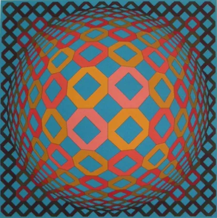 丝网印刷 Vasarely - Untitled