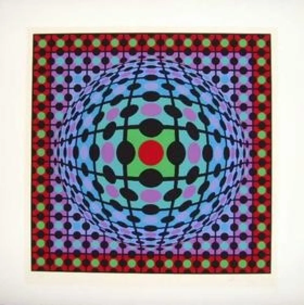 丝网印刷 Vasarely - Untitled