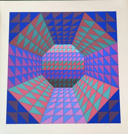 丝网印刷 Vasarely - Vancouver 7