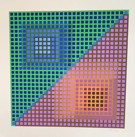丝网印刷 Vasarely - Vancouver 8