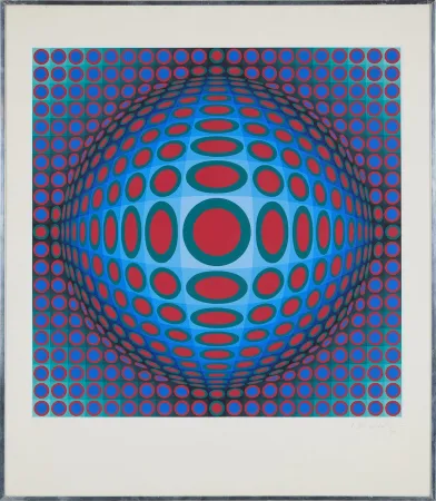 丝网印刷 Vasarely - Vega 222