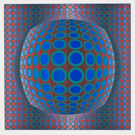 丝网印刷 Vasarely - Vega