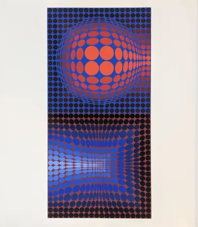 丝网印刷 Vasarely - Vega Pauk 