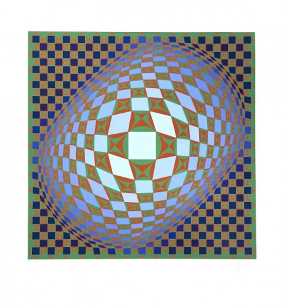 丝网印刷 Vasarely - Vilag