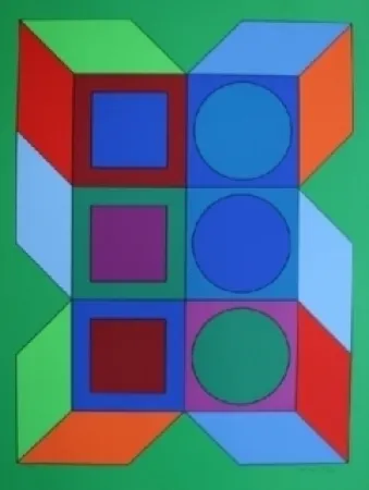 丝网印刷 Vasarely - XICO 2