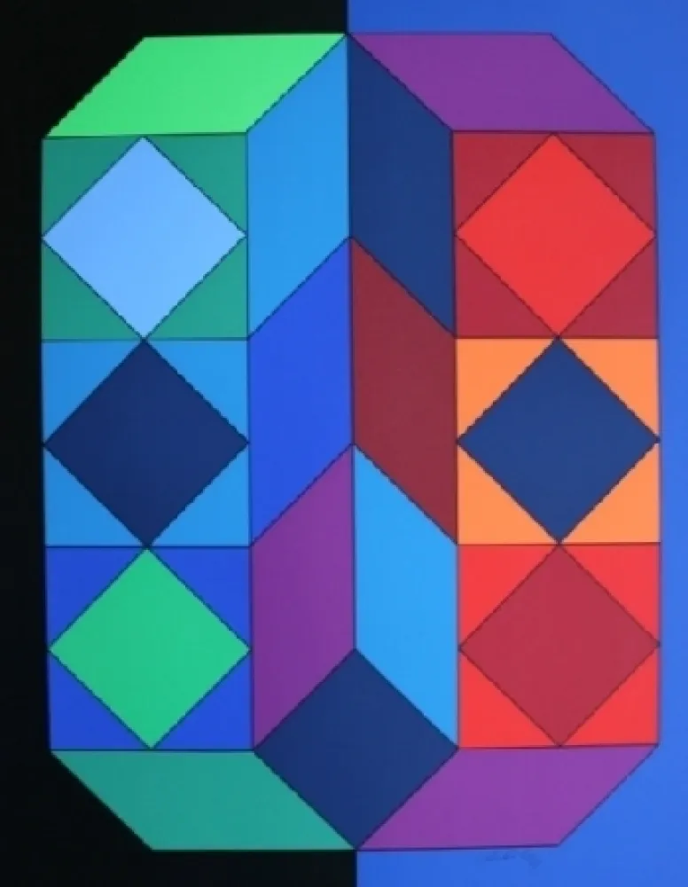 丝网印刷 Vasarely - XICO 4