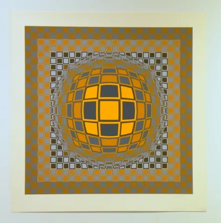 丝网印刷 Vasarely - Zeng