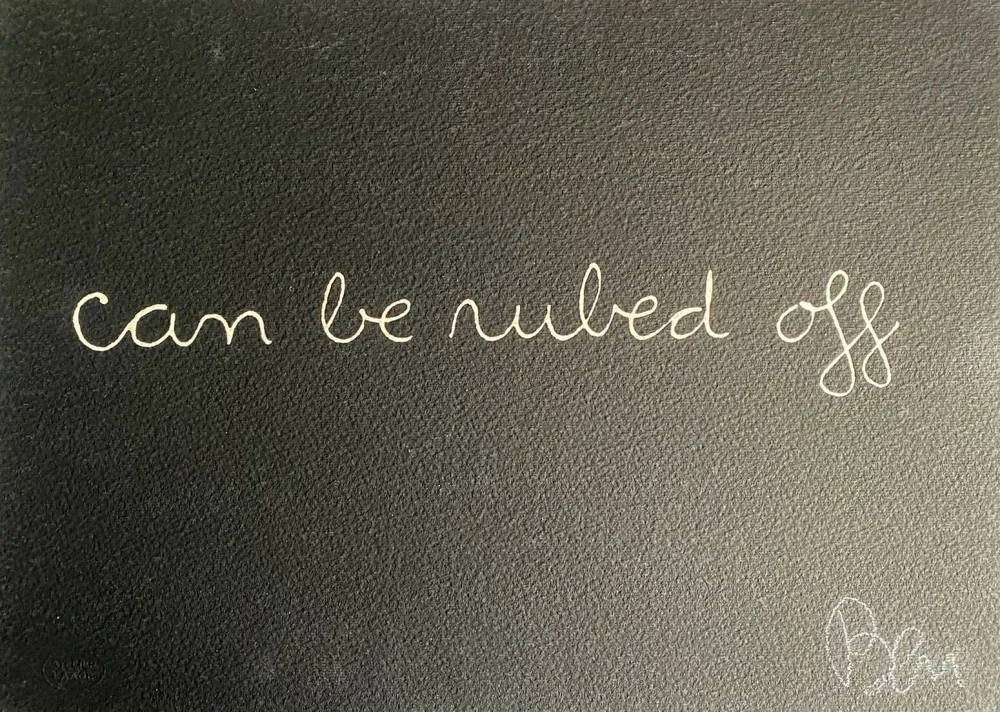 丝网印刷 Vautier - Can be ruled off