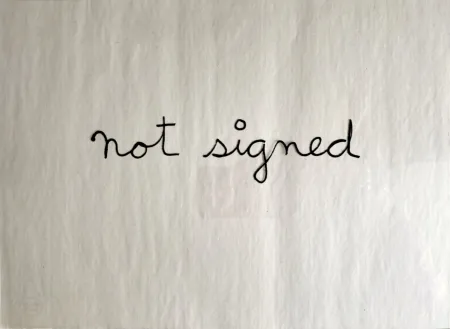 丝网印刷 Vautier - Not signed