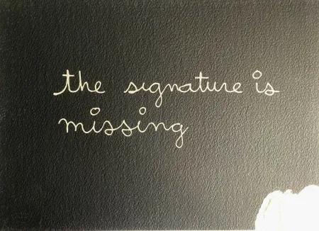 丝网印刷 Vautier - The signature is missing