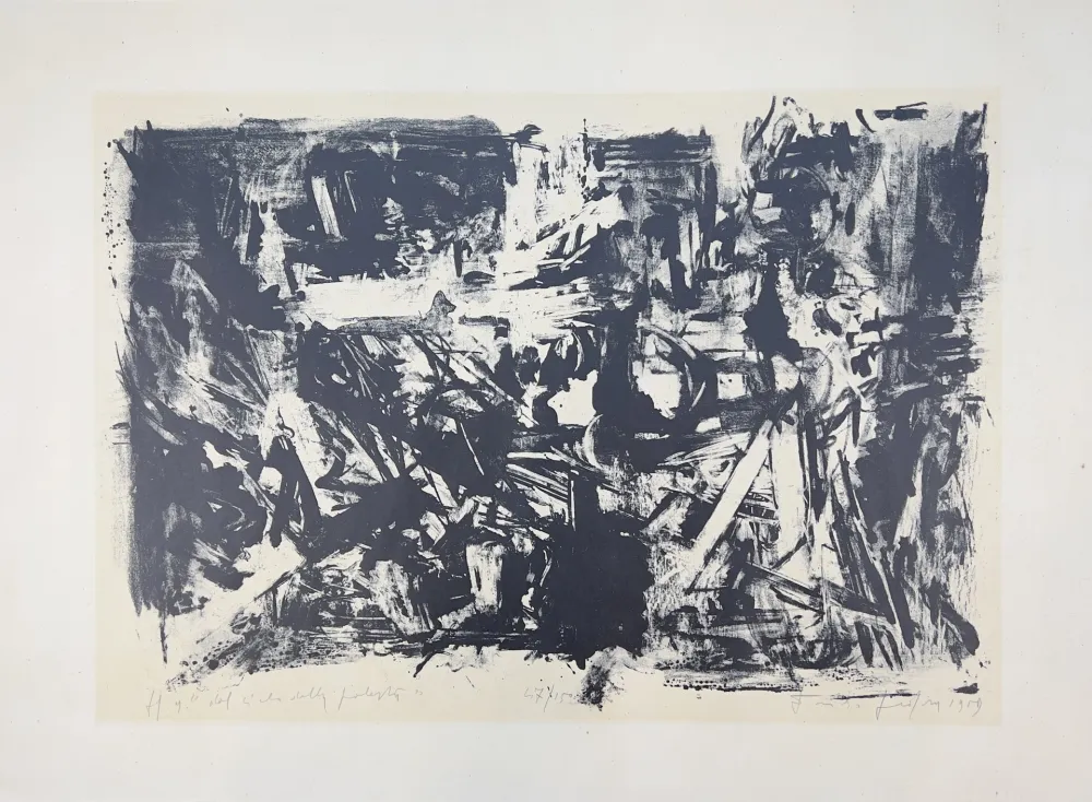 石版画 Vedova - Dal ciclo della protesta - n. 9