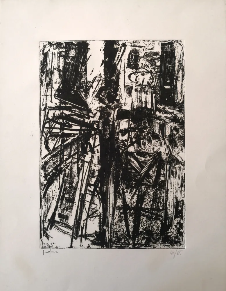 蚀刻版画 Vedova - De America II