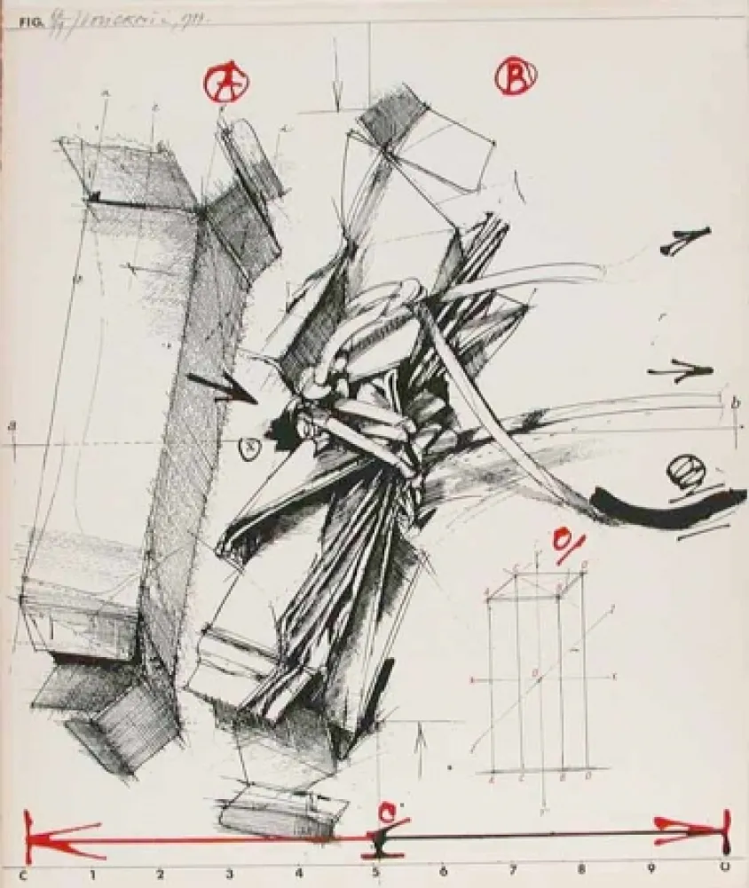 石版画 Velickovic - BOITES