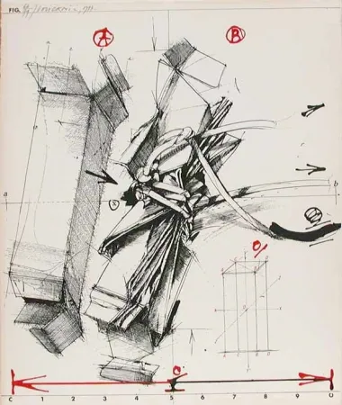 石版画 Velickovic - BOITES