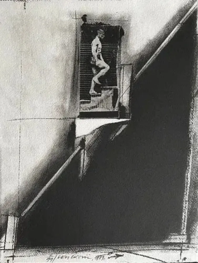 石版画 Velickovic - Composition 