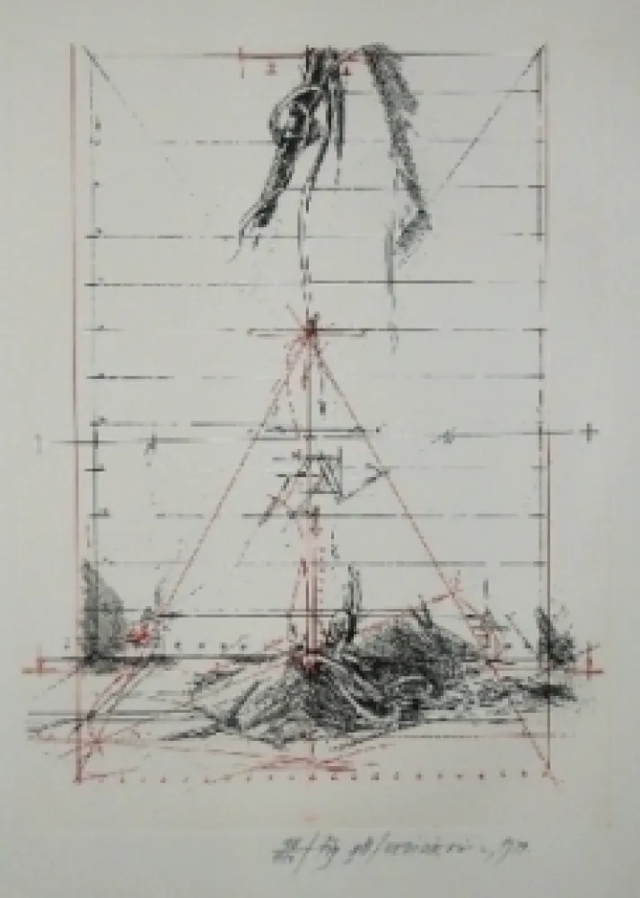 版画 Velickovic - Figure B