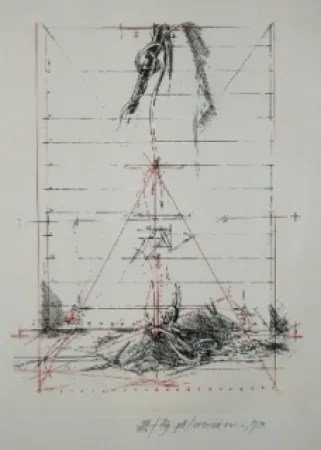 版画 Velickovic - Figure B