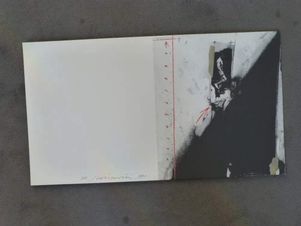 石版画 Velickovic - Homme debout 