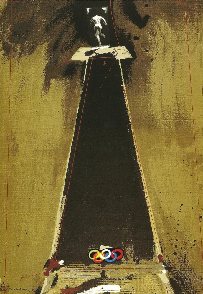 石版画 Velickovic - JO BARCELONE 1992