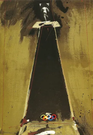 石版画 Velickovic - JO BARCELONE 1992