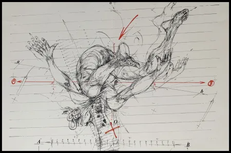 丝网印刷 Velickovic - La chute