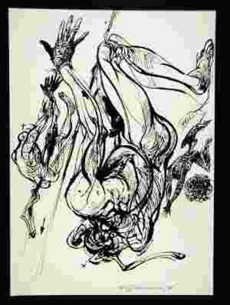 丝网印刷 Velickovic - Sans titre