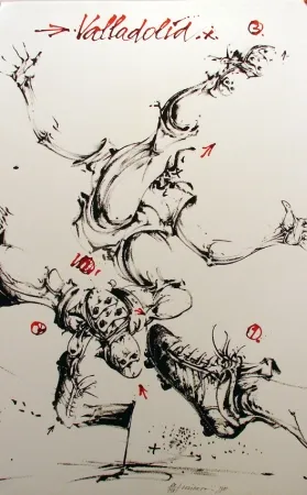 石版画 Velickovic - Valladolid