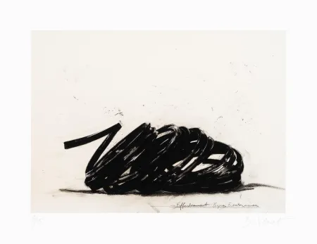 石版画 Venet - Effondrement lignes indéterminées