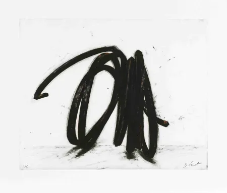 蚀刻版画 Venet - Indeterminate Line II