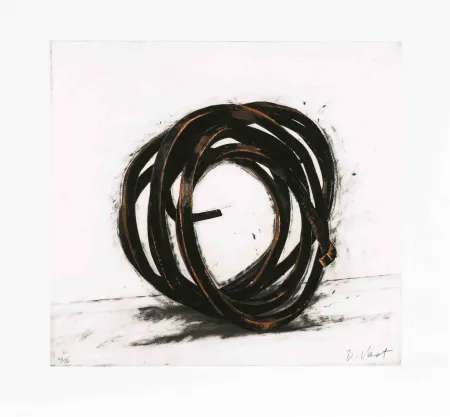 蚀刻版画 Venet - Indeterminate Line III