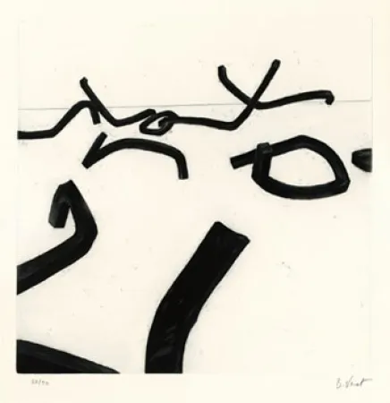版画 Venet - LIGNES INDETERMINEES