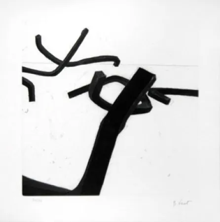 版画 Venet - LIGNES INDETERMINEES