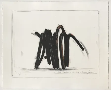 石版画 Venet - Two Indeterminate Lines