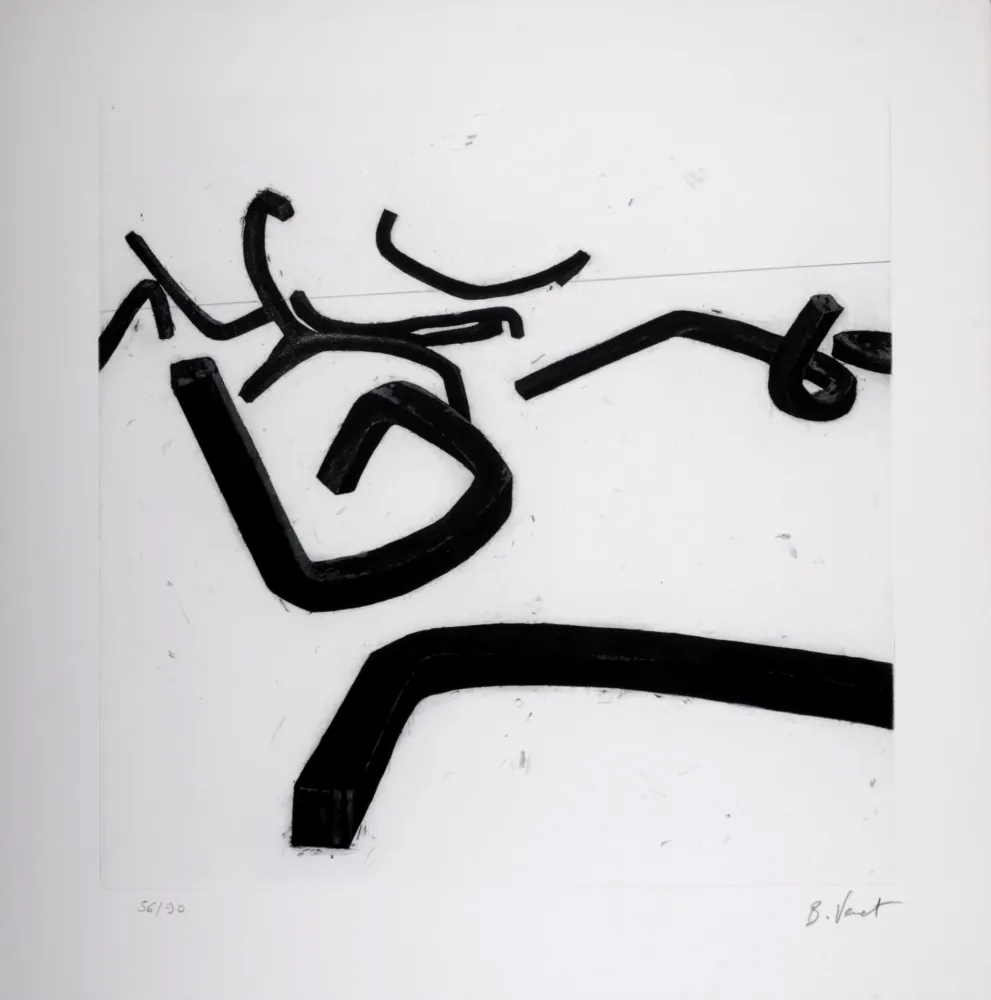 版画 Venet - Undetermined lines / Line B, c. 1993 - Hand-signed & numbered