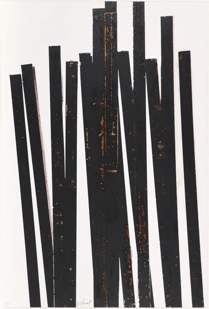 丝网印刷 Venet - Untitled VI (Lignes droites)