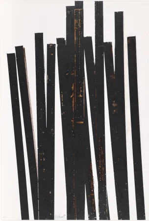 丝网印刷 Venet - Untitled VI (Lignes droites)