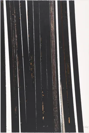 丝网印刷 Venet - Untitled X (Lignes droites)