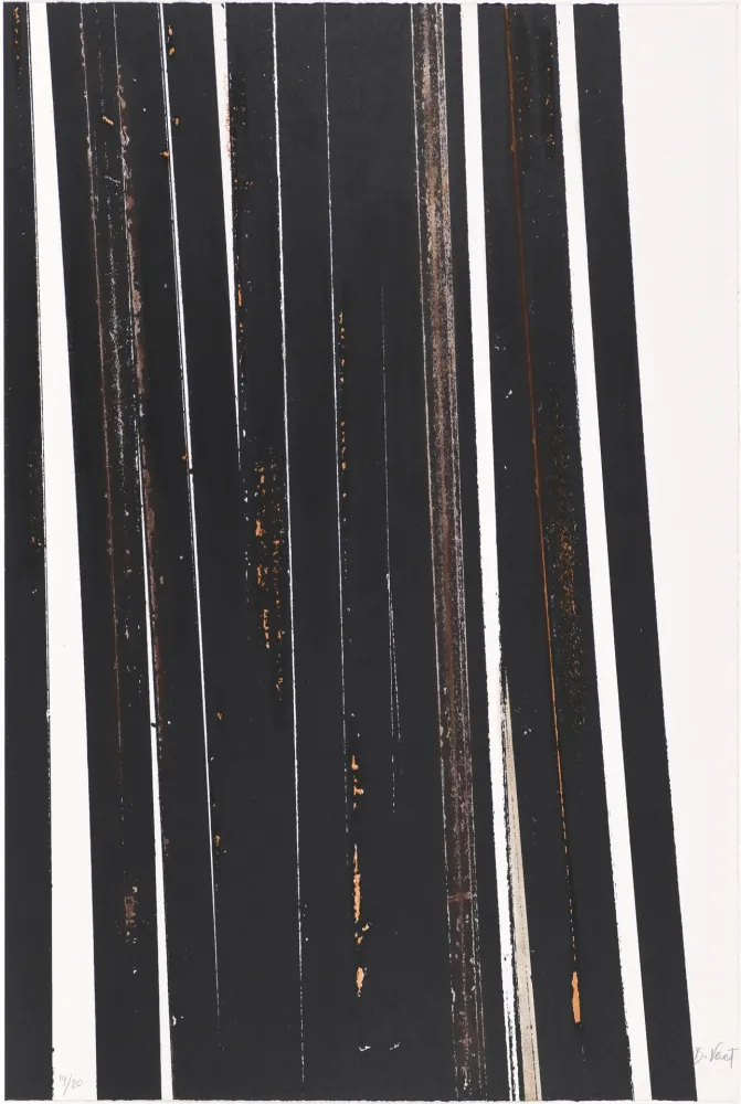 丝网印刷 Venet - Untitled X (Lignes droites)