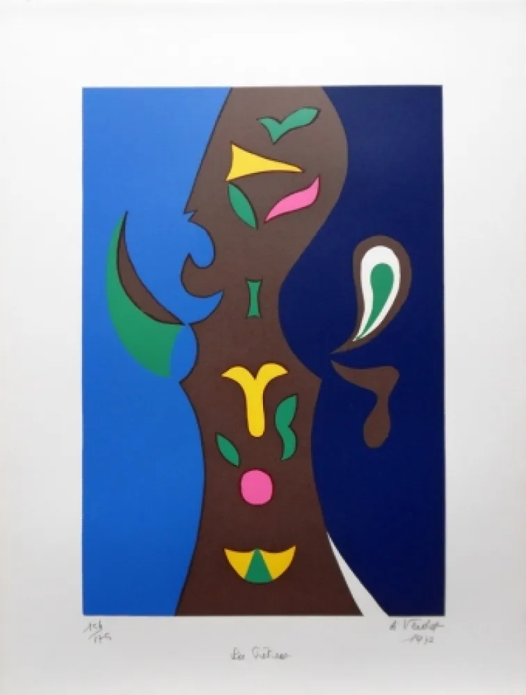 石版画 Verdet - La Prétresse