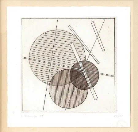 蚀刻版画 Veronesi - Senza titolo