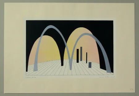 石版画 Veronesi - Teatro 2 (tavola B)