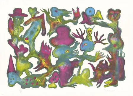 石版画 Verschaere - Elephant Man