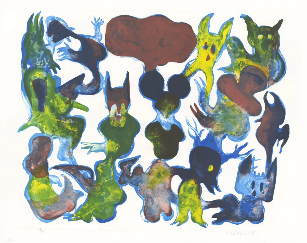 石版画 Verschaere - My Two Favorites Heroes are Dead