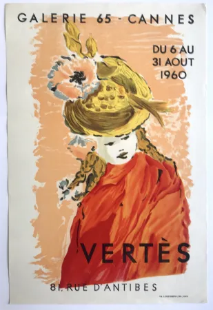 石版画 Vertes - Galerie 65 Cannes