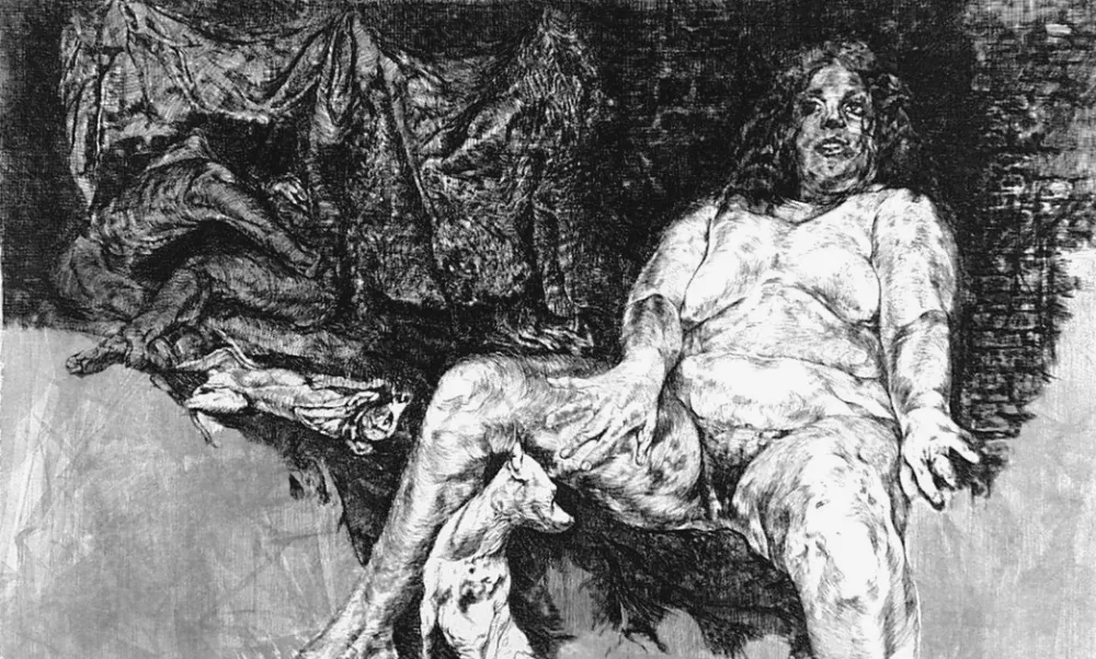 蚀刻版画 Vespignani - Ballata della Margotona