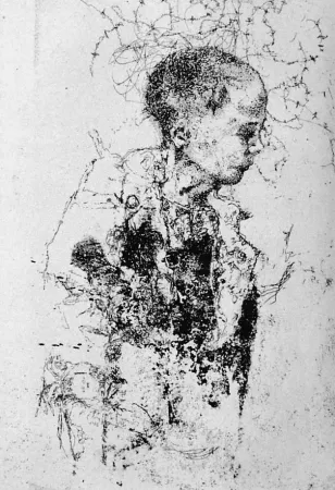蚀刻版画 Vespignani - Bambino di Portonaccio