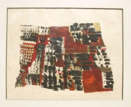 石版画 Vieira Da Silva - Azteque ( Tumulus)