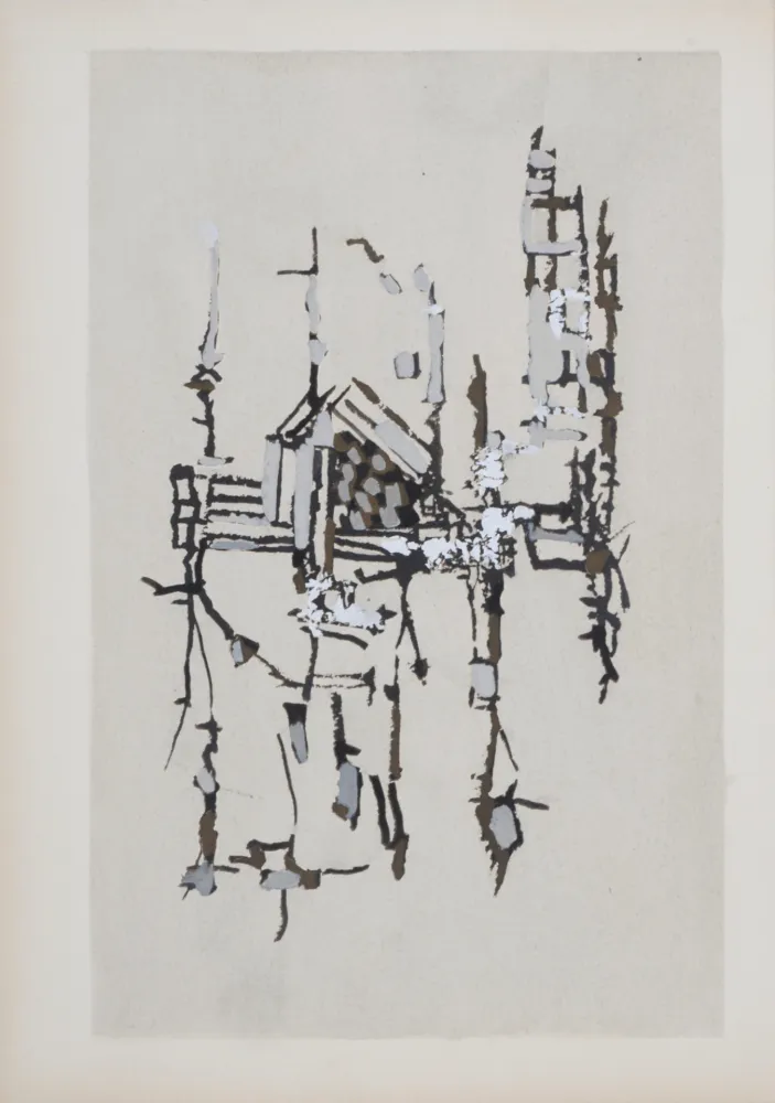 镂版印刷 Vieira Da Silva - Et puis voilà (#E), 1951