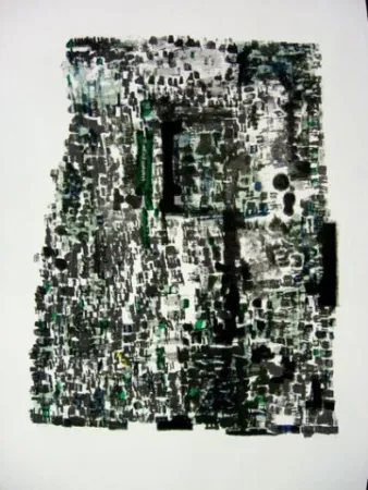 石版画 Vieira Da Silva - Grottes