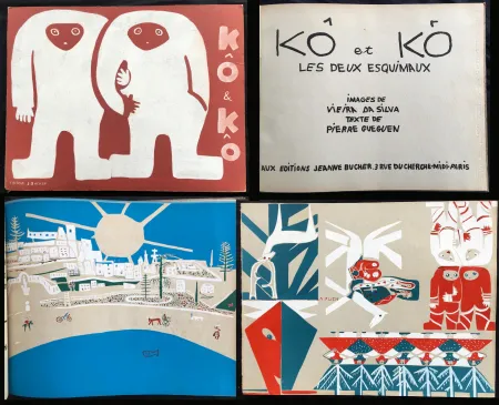 插图书 Vieira Da Silva - KÔ & KÔ, les deux esquimaux. Aux éditions Jeanne Bucher, Paris 1933.